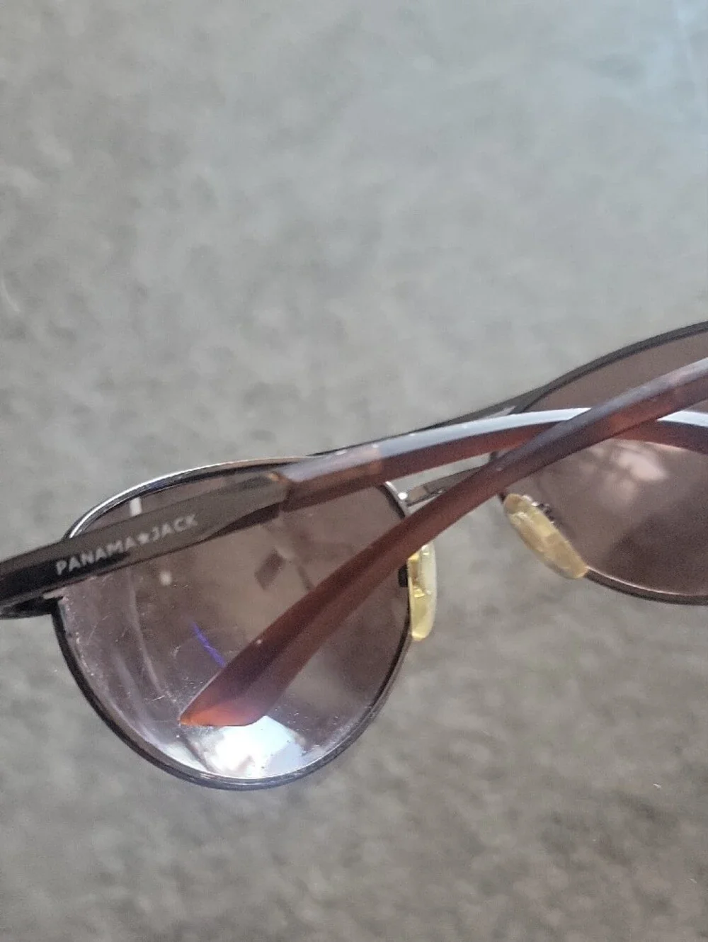 Panama Jack Aviator Sunglasses with Brown Lenses